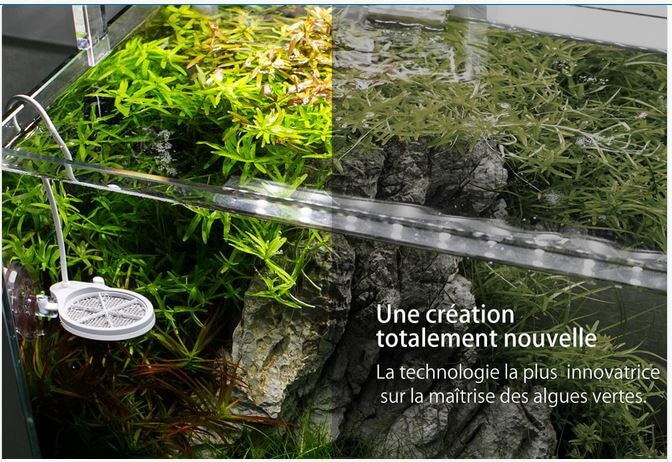 Une création totalement nouvelle : la technologie la plus innovante aux service de l'aquariophilie et de la mitrise des algues vertes