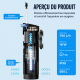 SunSun CUP-807 vue en coupe debit 700 L-h et puissance