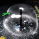 Sunsun HJ-5503 ajutage cloche d eau transparente sur bassin