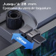Sunsun HBL-803 support pour vitre jusqu a 28 mm d epaisseur