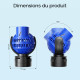 SunSun JVP-131 dimensions 126 mm hauteur et 77 mm largeur
