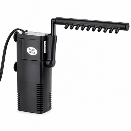 Filtre interne SunSun HJ-111B avec sa rampe de rejet
