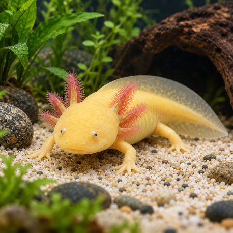 Ambystoma Mexicanum - Axolotl Gold