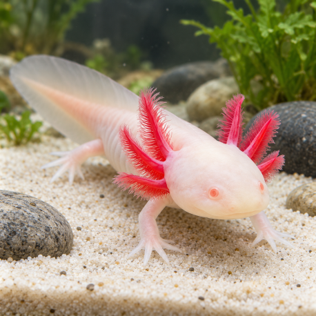 Ambystoma Mexicanum - Axolotl Albinos