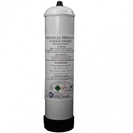 Aquaplante Bouteille CO2 Jetable 500gr - Pour Kit CO2 JBL, Eheim ou Aquaplante