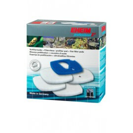 Lot d'une mousse bleue et 4 ouates pour filtre Eheim 2071, 2171, 2073, 2173, 2074 et 2075