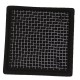 Aquaplante Support de croissance carré en céramique + grille inox - Support de croissance pour mousses d'aquarium
