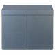 ADA Wood Cabinet 90 (90X45X70) Metallic Silver