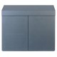ADA Wood Cabinet 60 (60X30X70) Metallic Silver