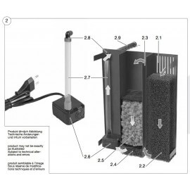 SERA eponges de filtration (1 jeu) pour Biotop Nano LED Cube 16