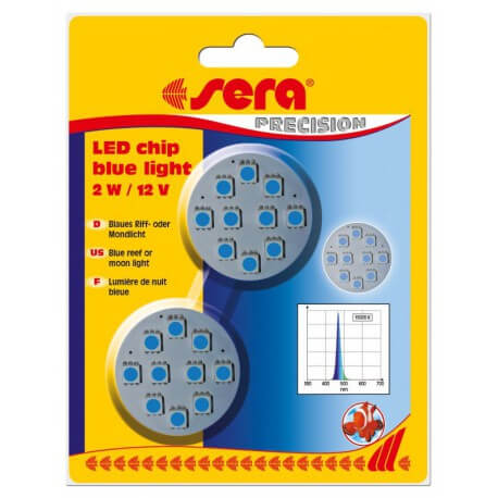 sera LED chip blue light 2 W / 12 V 2 pces sera LED chip blue light 2 W / 12 V 2 pces