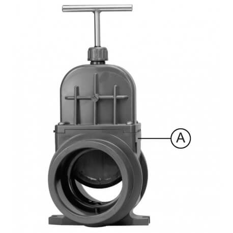 VDL ROBINET GUILLOTINE 110 MM - CAOUTCHOUC