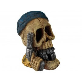 AQUA DELLA PIRATE SKULL PISTOL HAND ca.15,5x12x19,3cm