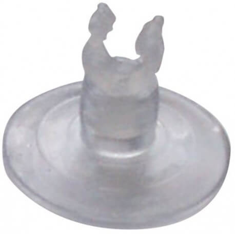Ventouse avec clips en plastique