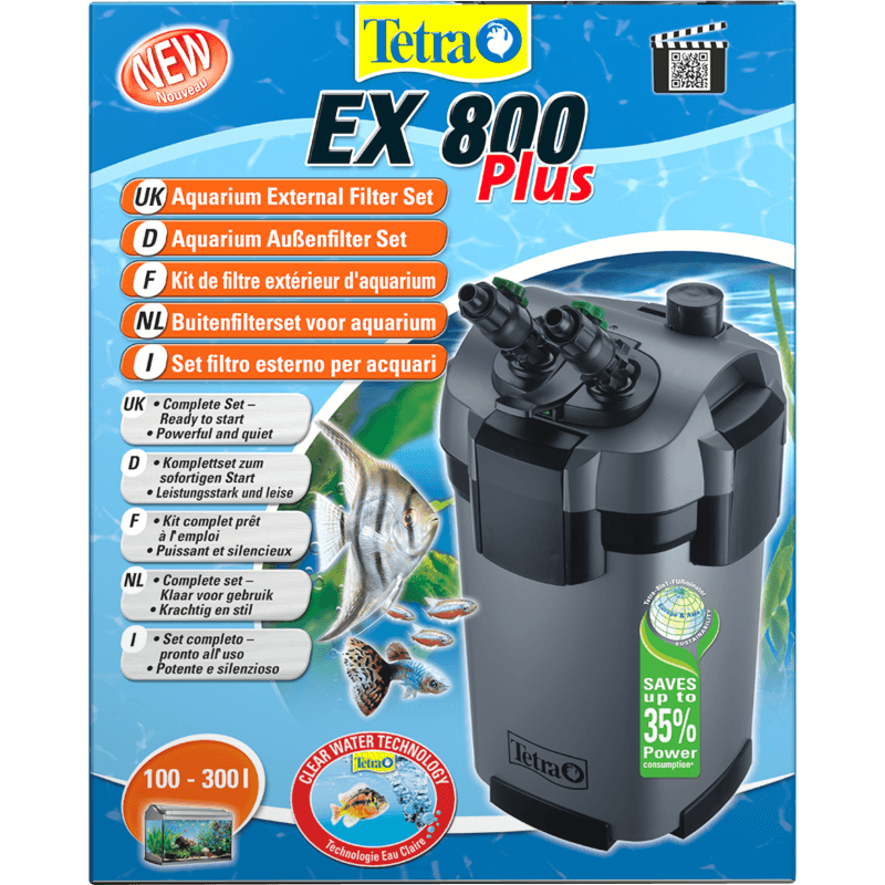 Filtre Externe Tetra > Tetra EX 800 plus Filtre extérieur pour aquarium 105.99€