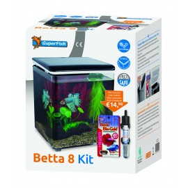 SUPERFISH BETTA 8 AQUARIUM NOIR