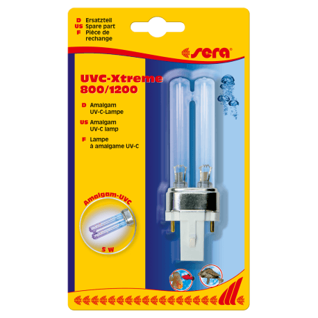 SERA Lampe à amalgame UV-C 5W pour sera UVC-Xtreme 800 et 1200