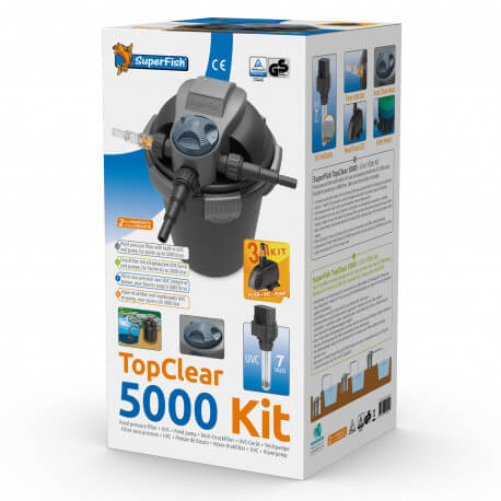 Superfish Topclear 5000 UVC-7W + Pompe