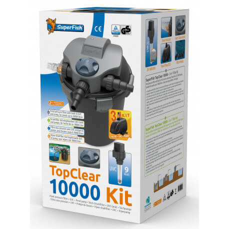 Superfish TopClear 10000 Kit + Pompe