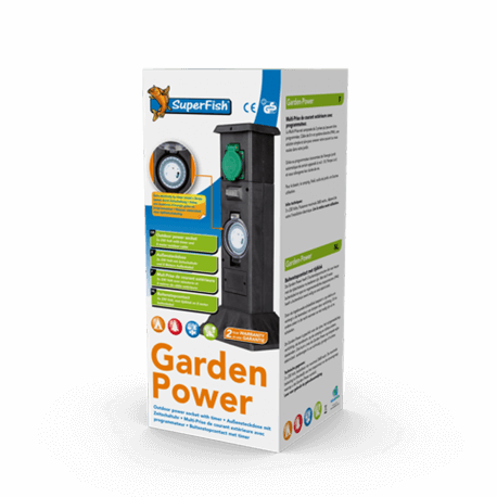 Superfish Garden Power Rallonge 3 Prises avec Progammateur - Borne électrique