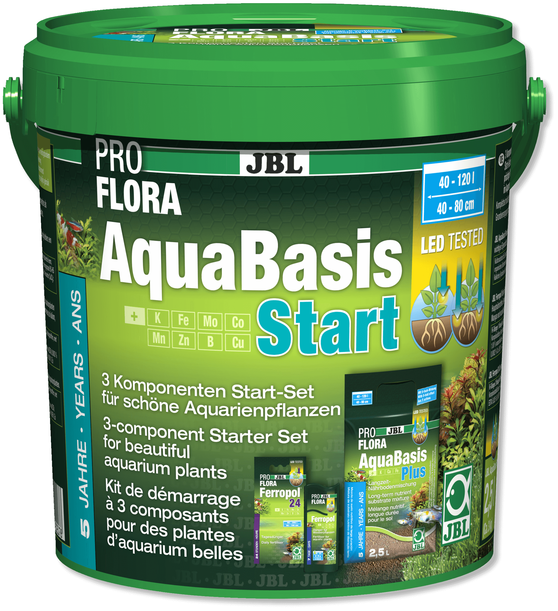 AQUABASIS PLUS JBL - 2,5 L - substrat nutritif pour plantes aquatiques