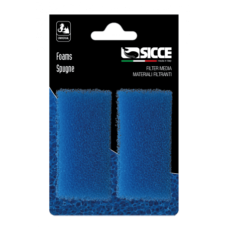 SICCE Mousses (2Pcs) de rechange pour NANOMICRON / MICRON