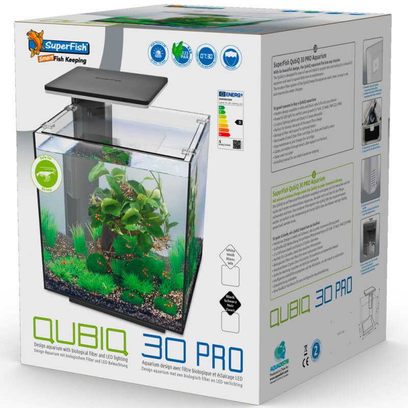 Aquarium équipé - SUPERFISH Quadro 40 PRO noir