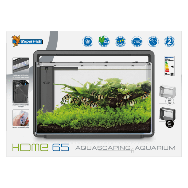 SUPERFISH HOME 65 AQUARIUM NOIR Aquaplante