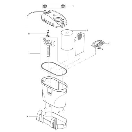 Oase Set d'Accessoire pour Filtosmart 60 - Pièce N°1 sur le schéma