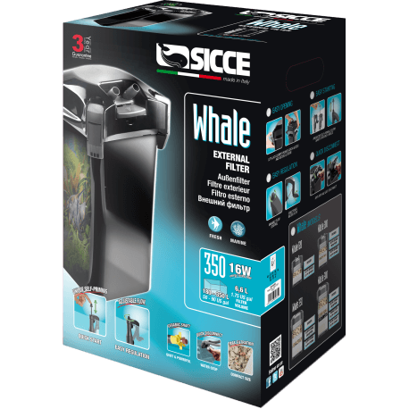 Sicce WHALE 120 BLACK Filtre Externe