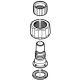 Oase Connecteur de tuyau 1" - 17 mm de rechange pour OptiMax 2000 / 3000 / 4000 / 5000