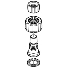 Oase Connecteur de tuyau 1" - 17 mm de rechange pour OptiMax 2000 / 3000 / 4000 / 5000