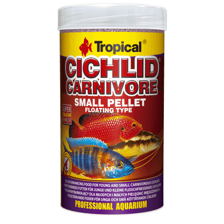 Tropical Cichlid Carnivore Small Pellet 250ml