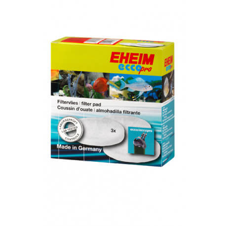 EHEIM mousse bleu + 4 ouates pour Eccopro 130 / 200 / 300 (2032 / 2034 / 2036)