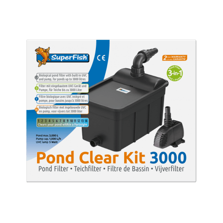SUPERFISH PONDCLEAR KIT 3000 UVC 5W + POMPE