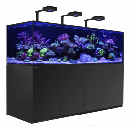 Red Sea Reefer™ S Deluxe 1000 G2+ Noir (Aquarium + Meuble + 3 potences + 3 ReefLED 160S)