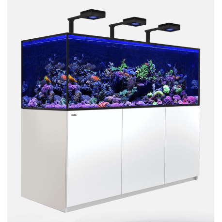 Red Sea Reefer™ S Deluxe 850 G2 Blanc (Aquarium + Meuble + 3 potences + 3 ReefLED 160S)