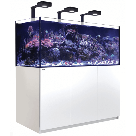 Red Sea Reefer™ Deluxe 625 G2+ Blanc (Aquarium + meuble + (3 ReefLED 90 et 3 potences)