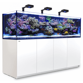 Red Sea Reefer™ Deluxe 3XL 900 G2 Blanc (Aquarium + meuble + 3 ReefLED 160S + 3 potences)