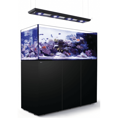 Red Sea Reefer™ Peninsula Deluxe S 700 G2+ Noir (Aquarium + meuble + 2 ReefLED 160S + rampe suspendue)