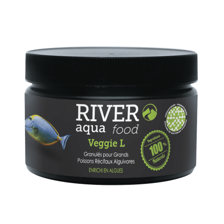 River Aqua Food Reef Veggie Pellets L 250ml