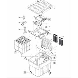 Oase Support barre de traction de rechange pour Oase ScreenMatic2 40000 / 60000 / 90000 et BioTec ScreenMatic 12 / 18
