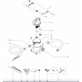 Oase Tuyau d'aspiration transparent de rechange pour PondoVac Classic, 3, 4 et 5