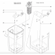 Oase Crochet Couvercle interne de rechange pour Oase FiltoMatic CWS 3000 / 6000 / 7000 / 14000 et 25000