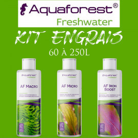 AquaForest Kit de base d'engrais pour aquarium de 60 à 250L