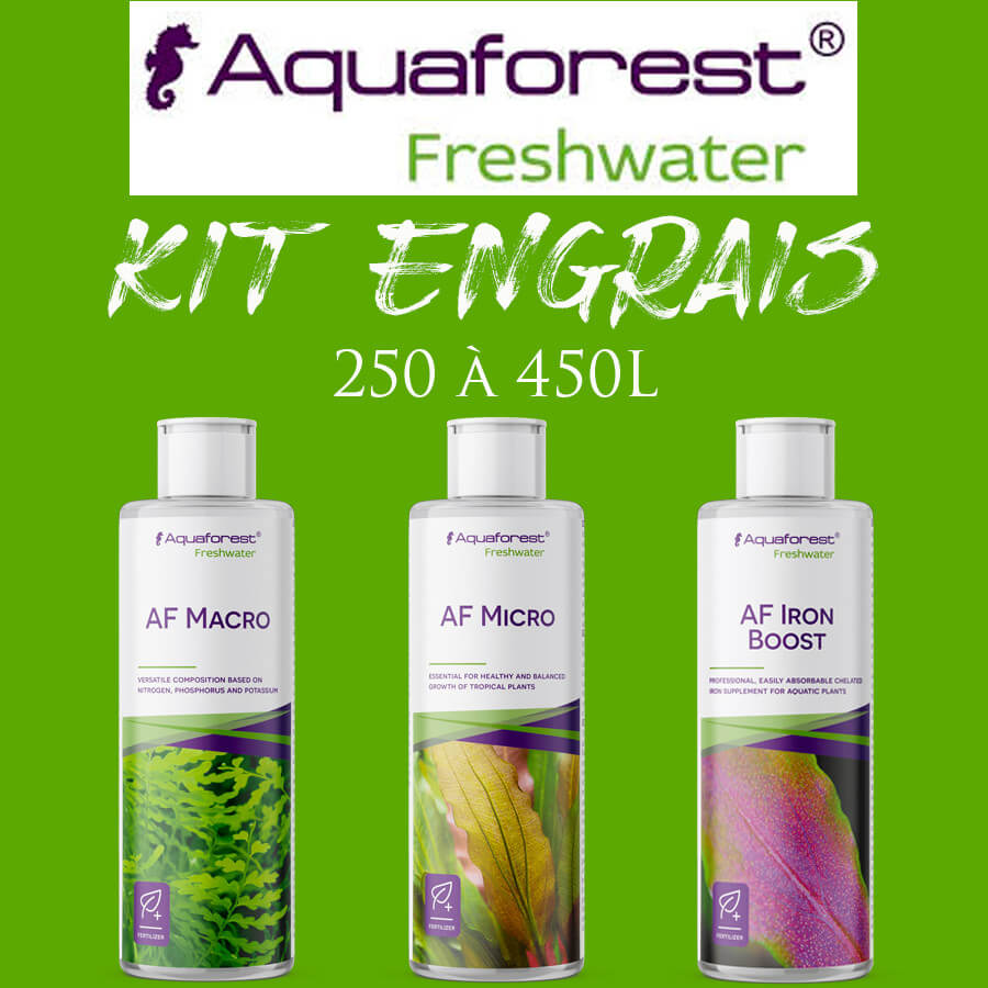 AquaForest Kit de base d'engrais pour aquarium de 250 à 450L - Aquaplante