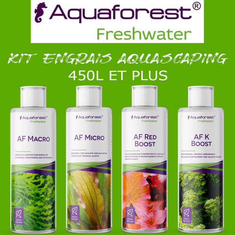 AquaForest kit d'Engrais Aquascaping pour aquarium de 450L et plus -  Aquaplante