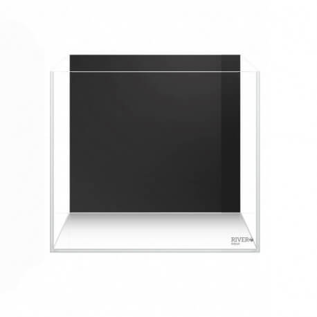 River Aqua Tank OptiWhite Black Background 30X30X30cm 4mm - 27 litres