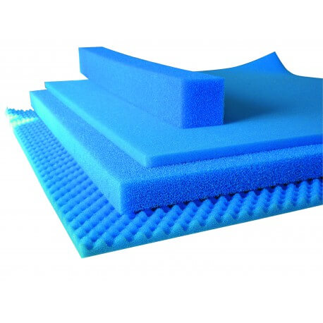 Hobby Mousse filtrante fine 50X50X10cm - Mousse bleu