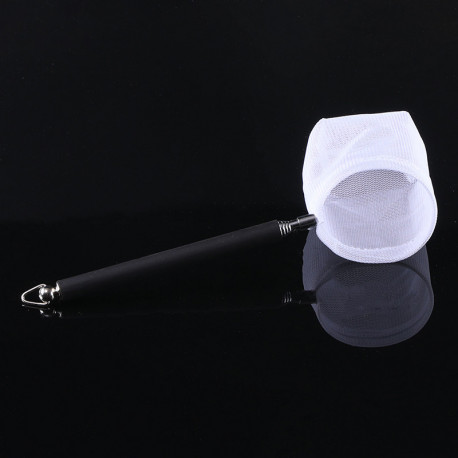 Aquaplante Epuisette à Crevettes à manche Télescopique Noir 6x5cm - Epuisette